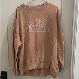 Aerie Tan Crewneck Sweatshirt